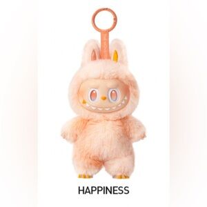NIB Authentic Pop Mart Big Into Energy Happiness Peach Labubu Vinyl Pendant